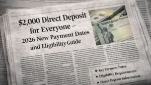 $2,000 Direct Deposit for Everyone – 2026 New Payment Dates and Eligibility Guide