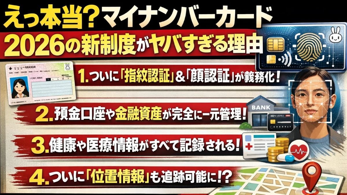 えっ本当?マイナンバーカード2026の新制度がヤバすぎる理由