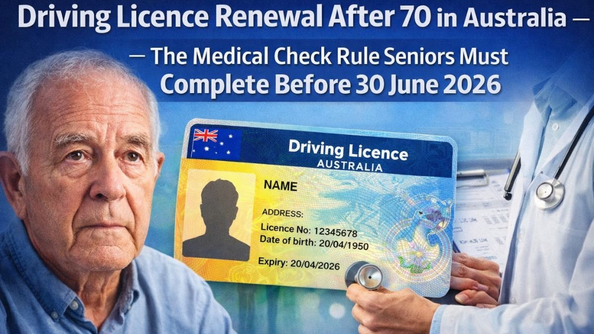 Driving Licence Renewal After 70 in Australia — The Medical Check Rule Seniors Must Complete Before 30 June 2026