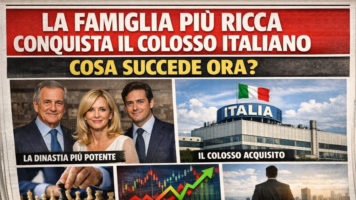 La famiglia più ricca conquista il colosso italiano: cosa succede ora?