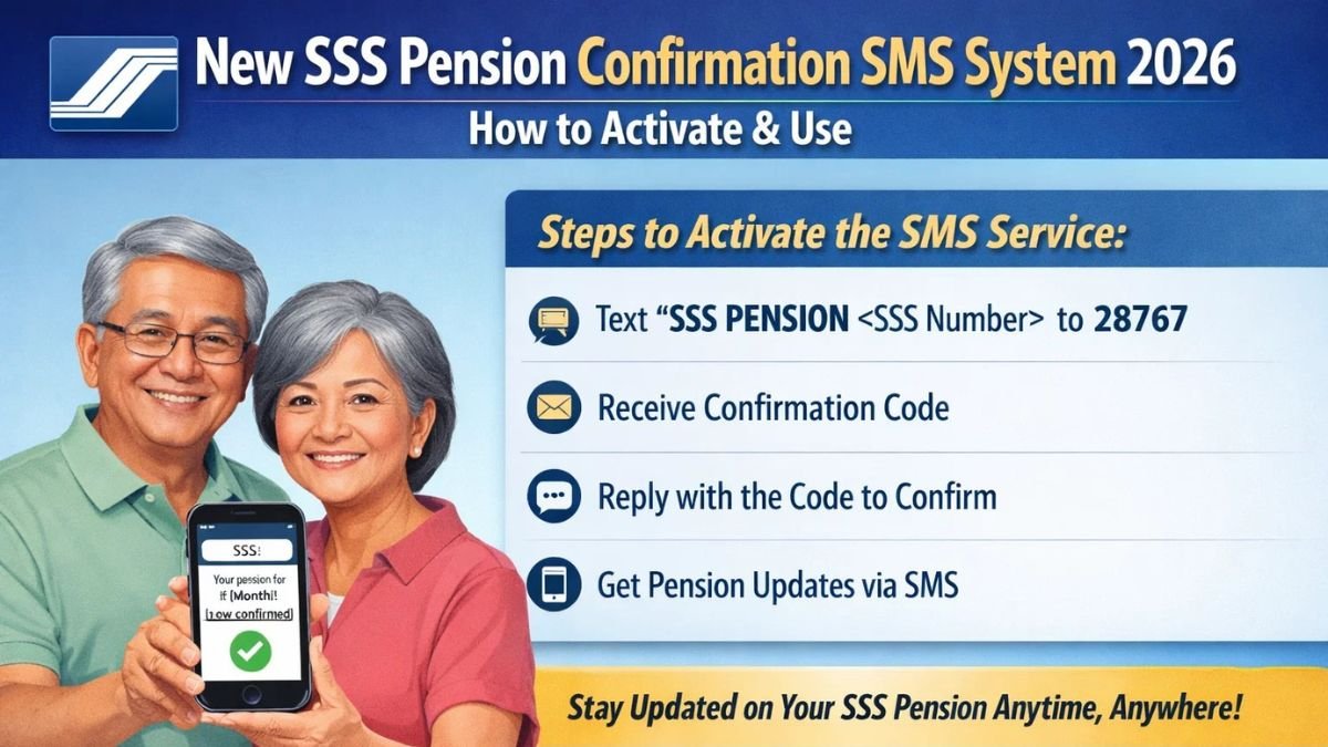 New SSS Pension Confirmation SMS System 2026 – How to Activate & Use