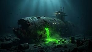 Sunken nuclear submarine is leaking radioactive material intermittently