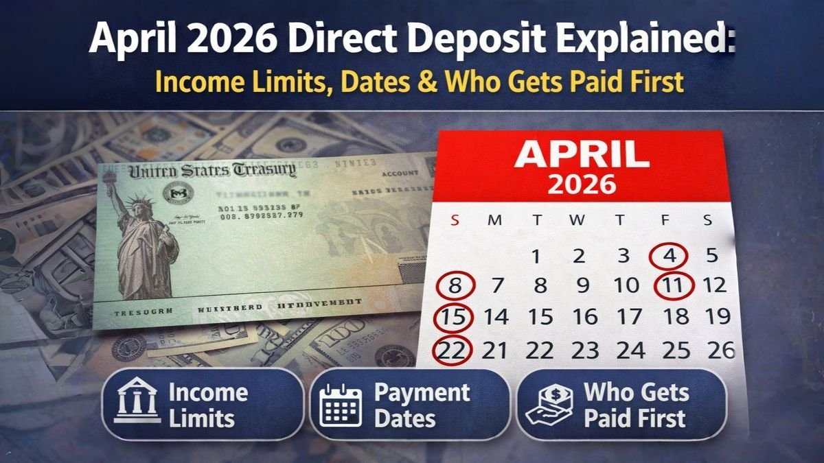 April 2026 Direct Deposit Explained: Income Limits, Dates & Who Gets Paid First
